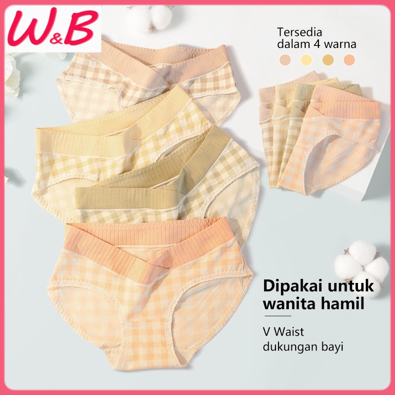 【Low Waist】celana dalam Hamil wanita Modal CD hamil antibakteri   seamless 5591