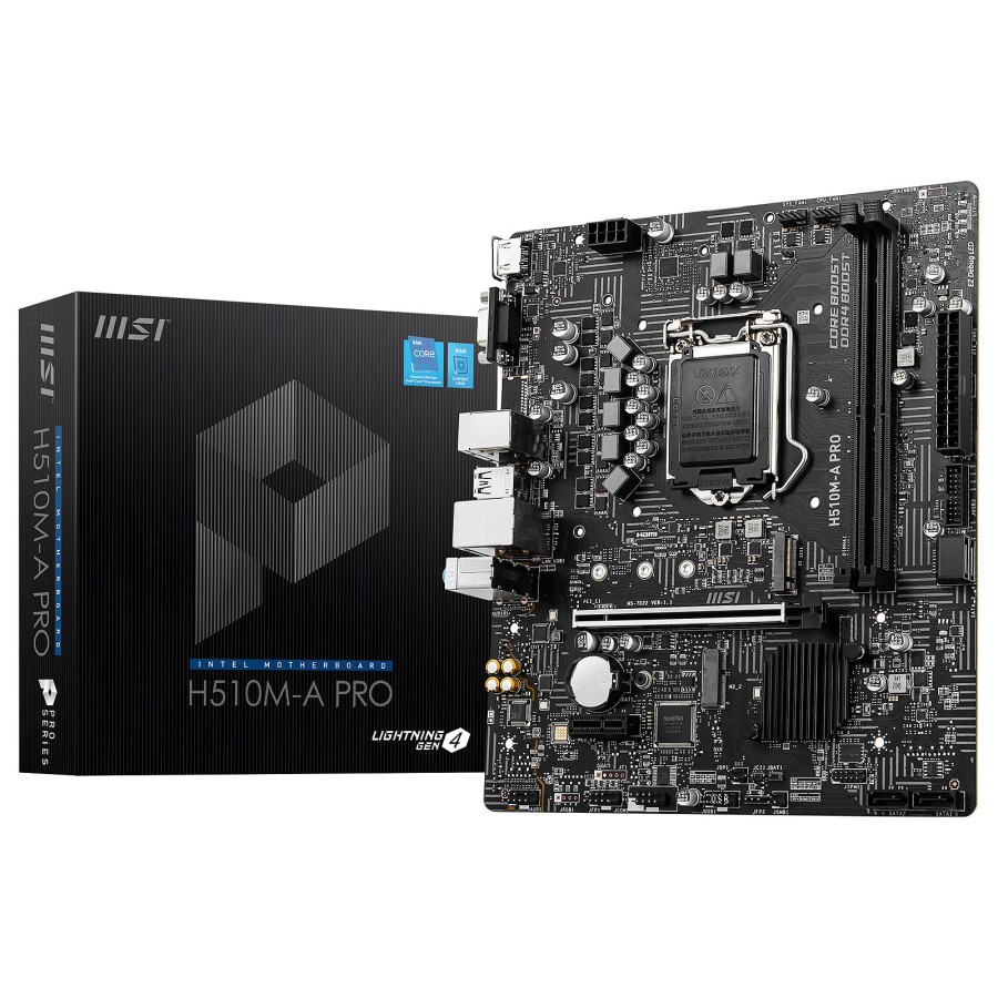 Motherboard MSI H510M-A PRO ( LGA1200, H510, DDR4, USB3.2, SATA3 )