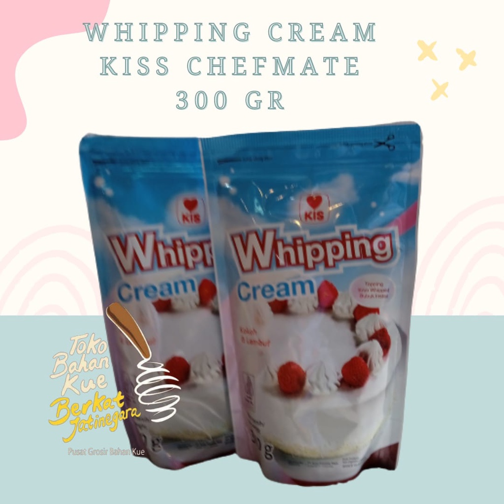 

WHIPPING CREAM POWDER CHEFMATE 300 GR / WHIPPING CREAM BUBUK / CTN ( 24 PCS )