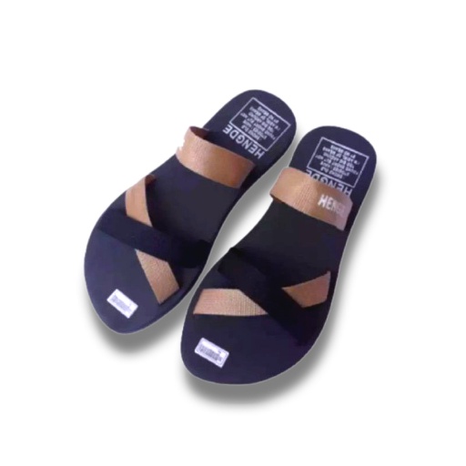 Sandal Wanita Dewasa Motif Hengde Tali Kombinasi Selop Silang