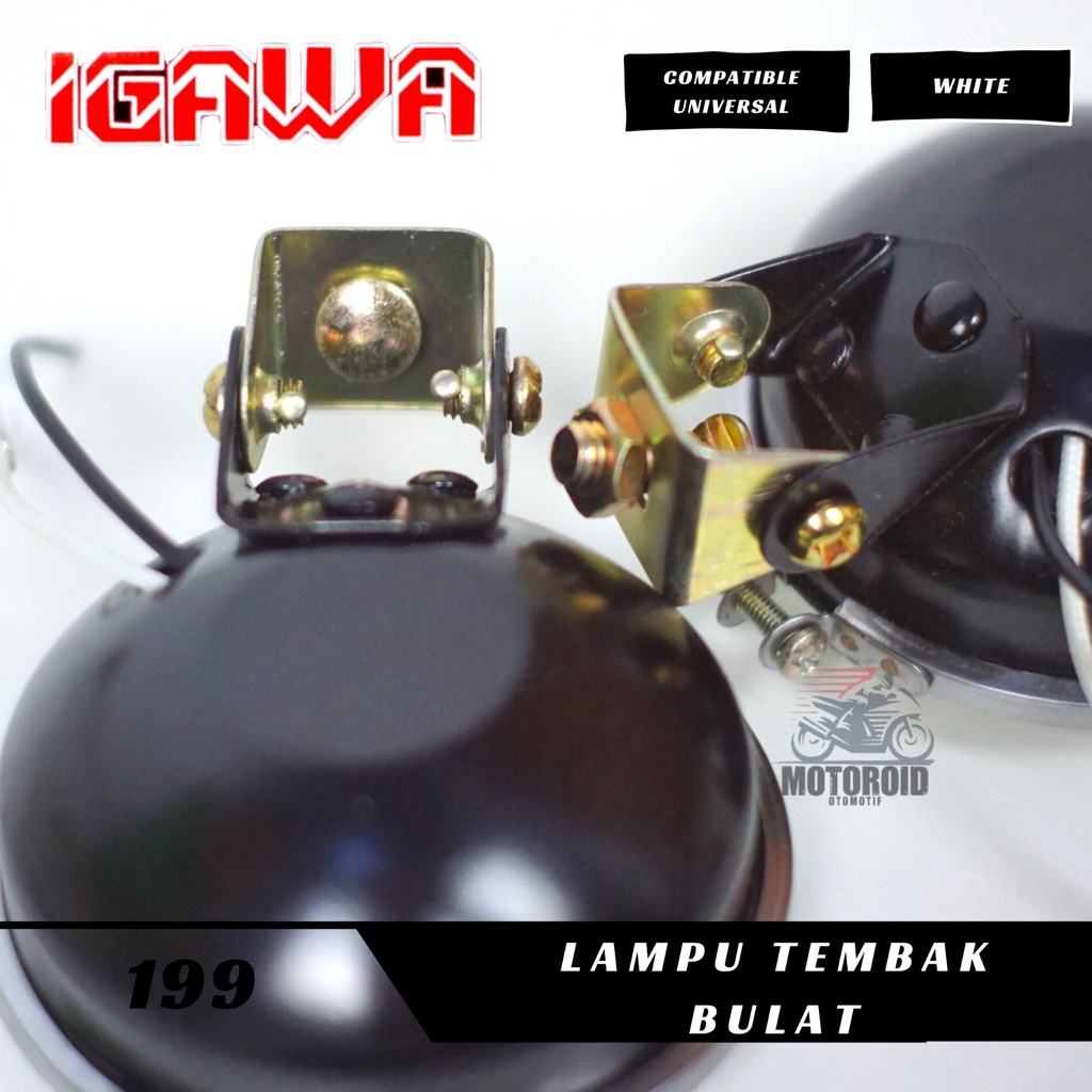 LAMPU DEPAN HARLEY TWIN/REFLEKTOR DOUBLE PISAH UNIVERSAL