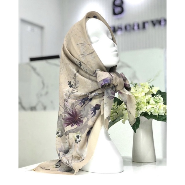 Preloved Buttonscarves Fiore Mustard