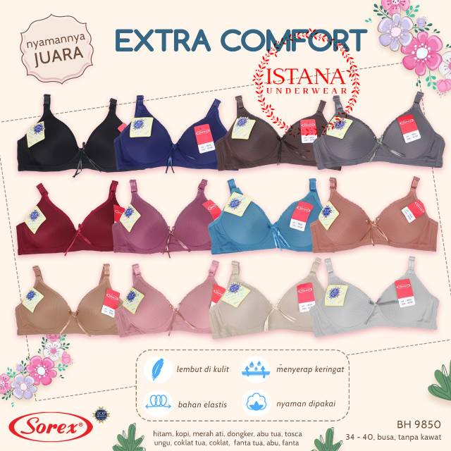 Bra BH Sorex 9850 Extra comfort | BRA sorex busa  TOKO KEANULOVA