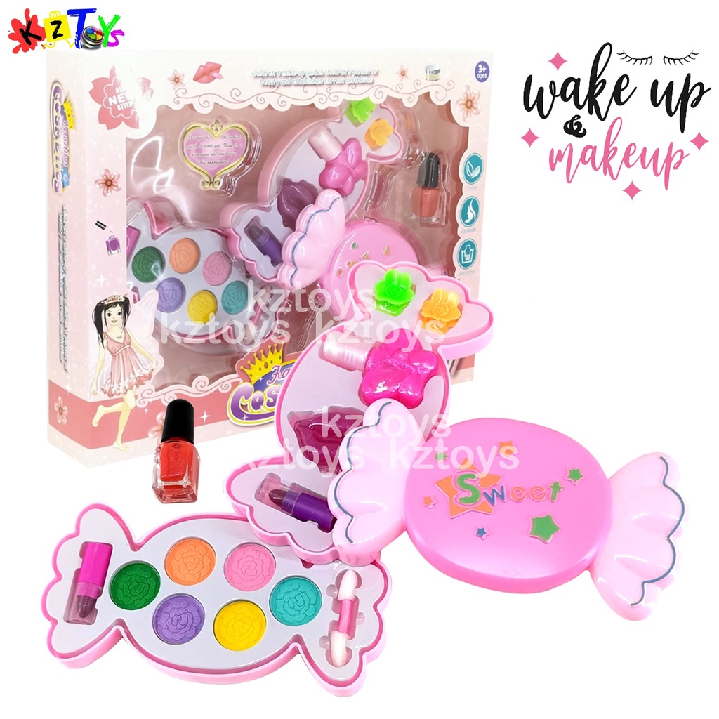 MAINAN ANAK PEREMPUAN MAKEUP SET 3 TINGKAT