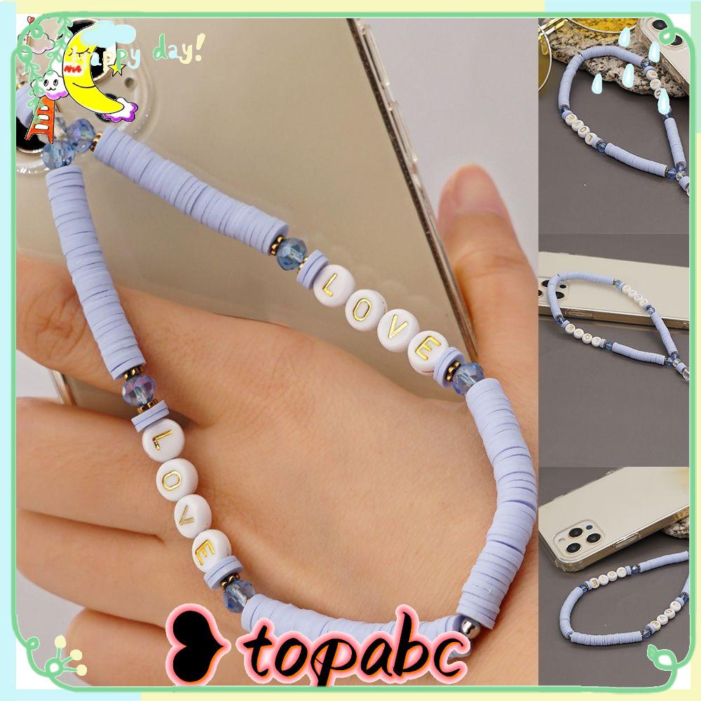 Top Ponsel Rantai Gantung Rantai Mutiara Pergelangan Tangan Lanyard Kunci Aksesori Ponsel Boho Ornamen Anti Hilang