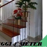 ► STANDING POT BESI TINGGI 1 METER / RAK BUNGA BESI / STANDING POT BESI / DIAMETER 18 CM ➬