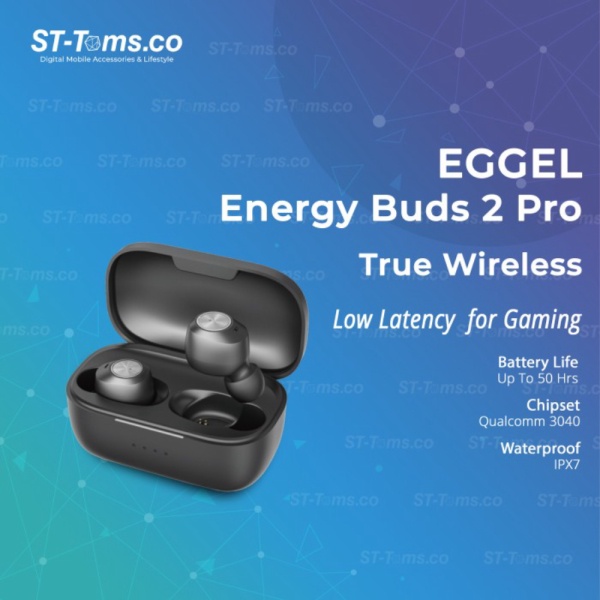 Dijual Eggel Energy Buds II Pro / Energy Buds 2 Pro Bluetooth TWS ENC IPX7 Diskon