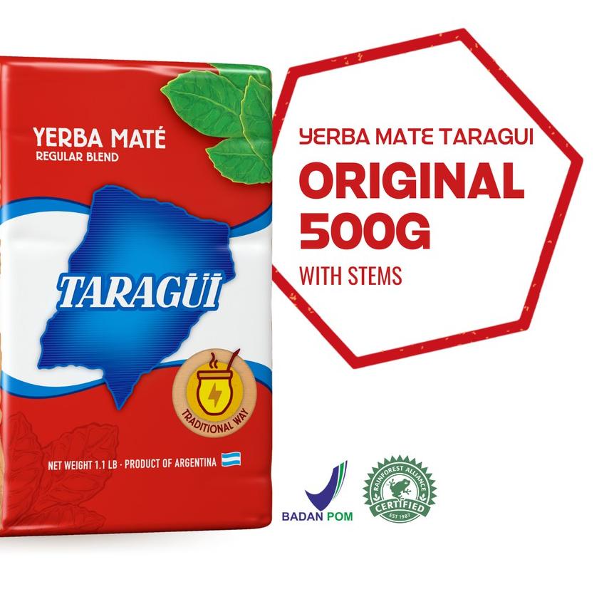 

➦ Taragui Yerba Mate Original with stems 500g | Teh Botanikal Argentina ♖