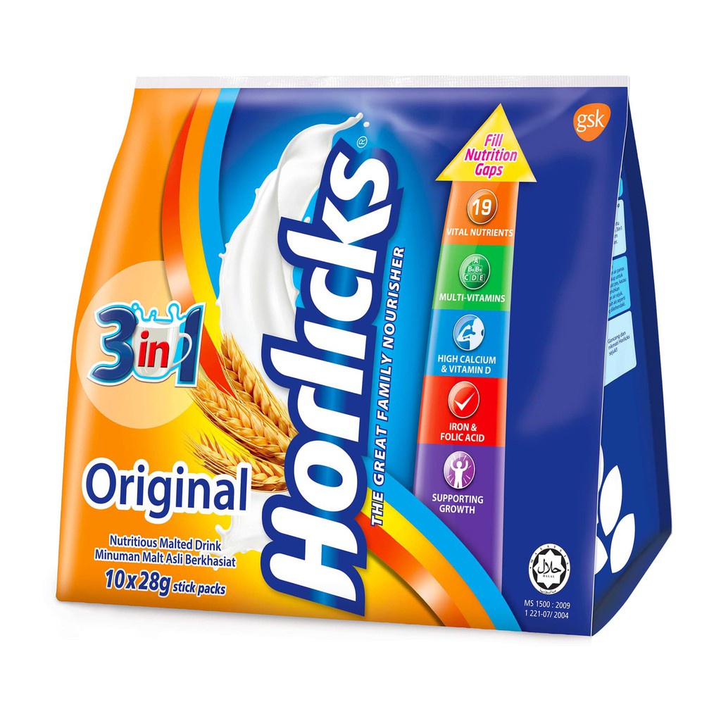 

✨NEW✨ -Horlicks 3 in 1 Instant Malted - Original- 1.1.23