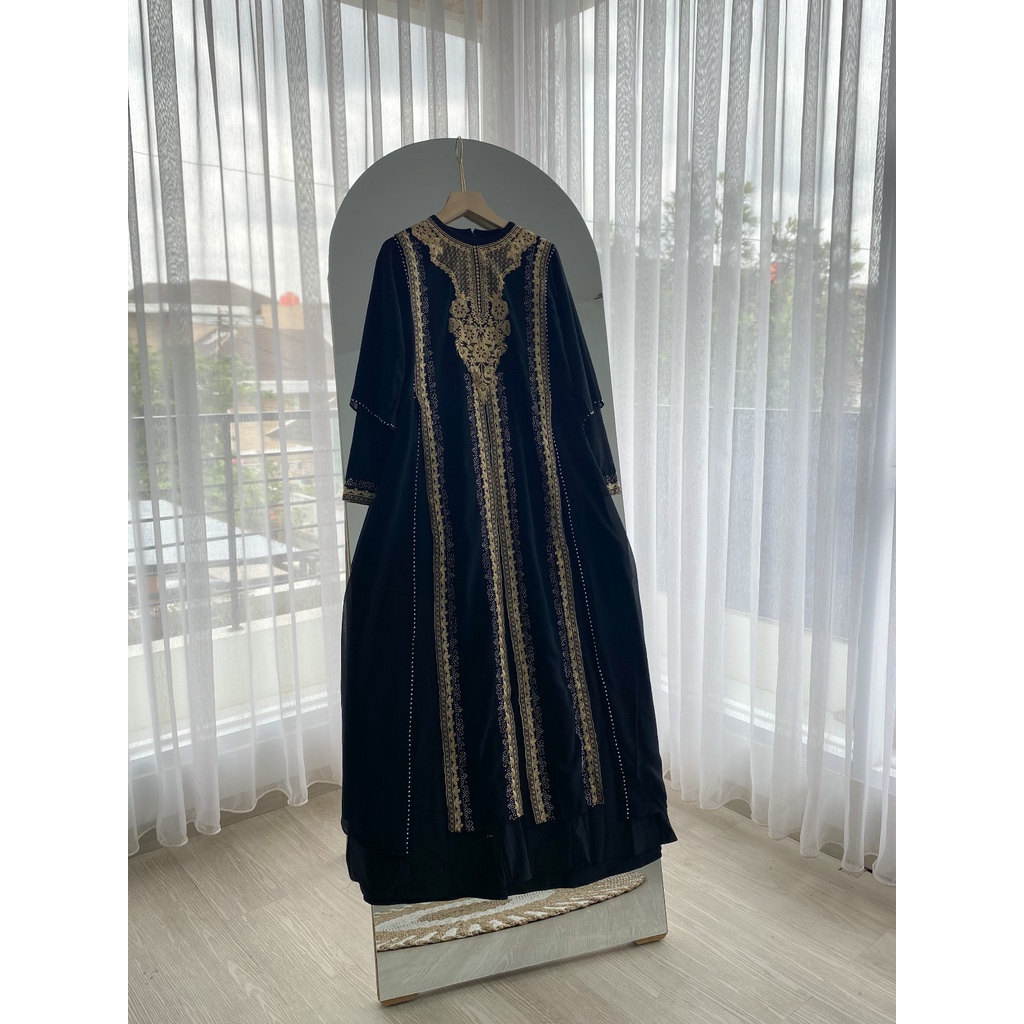 ABAYA NAJLA / Gamis Turkey / Longdress Muslimah / Maxy Formal / Busana Muslim / Dress Kondangan / Pakaian Mewah Arabic