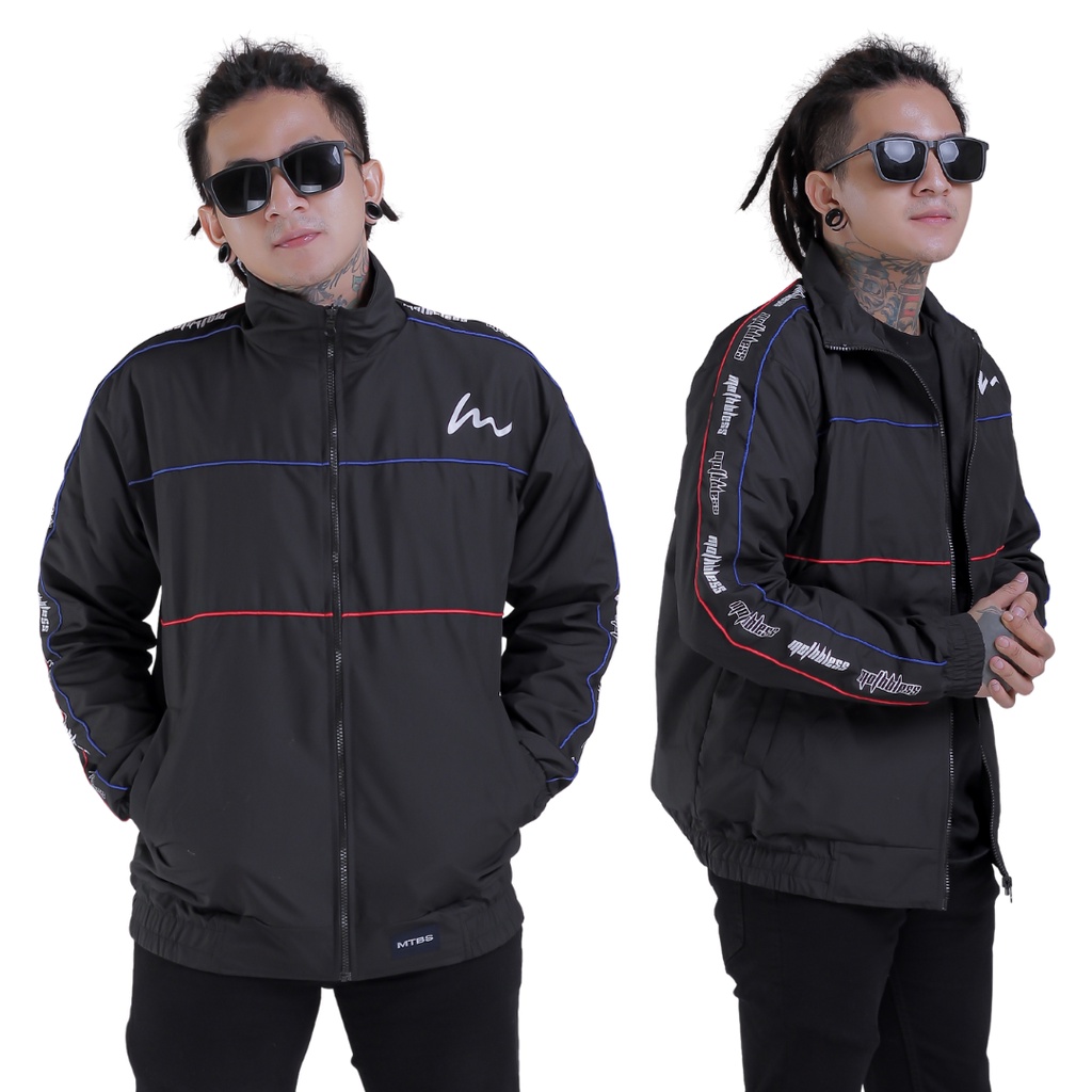 Jaket Tracktop Windbreaker Tracktop Jacket Outdoor Pria Wanita Original Parasut Taslan Quality Premi