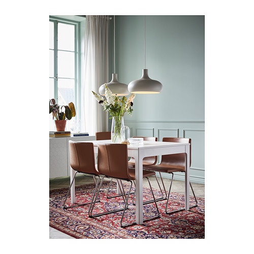 VAXJO Lampu gantung, krem / aluminium, 38 cm