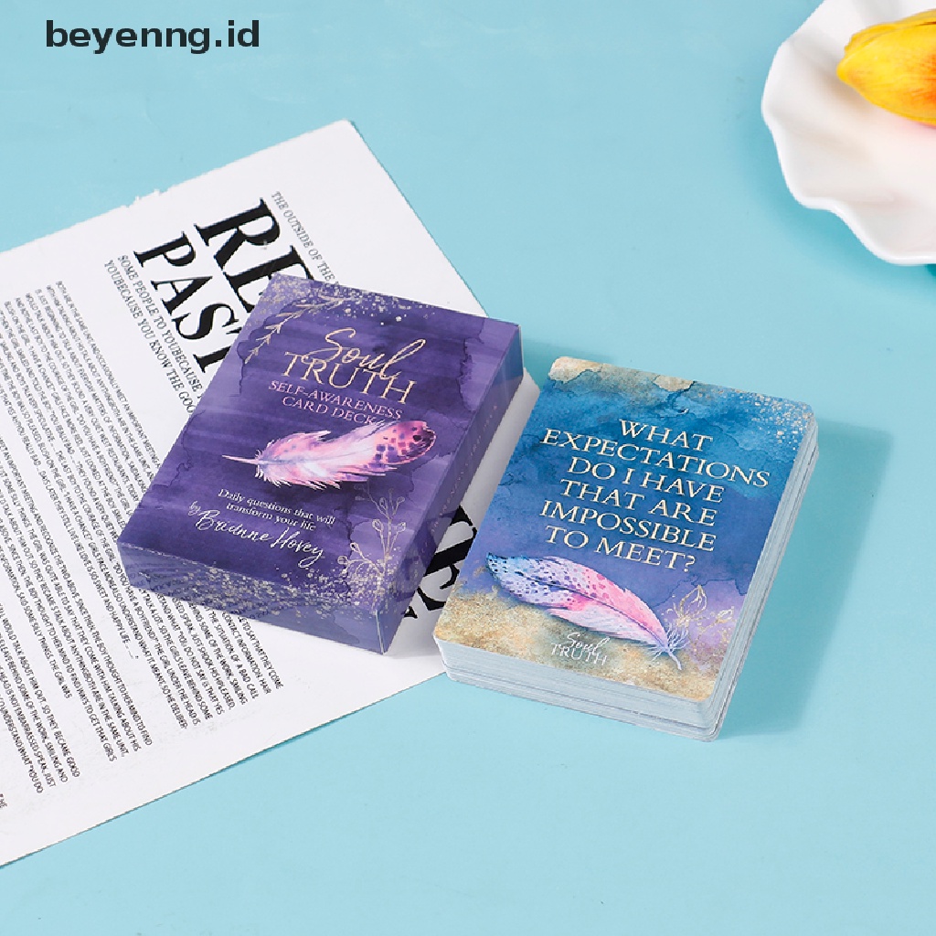 Beyen Soul Truth Self Awareness Card Deck Kartu Tarot Baru Papan Permainan Mainan ID
