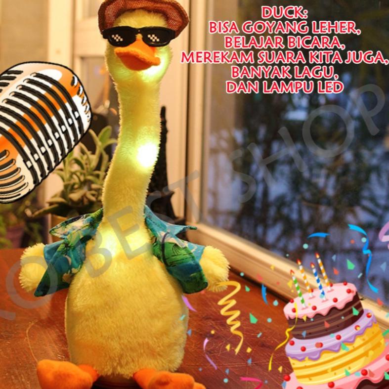 ❄ [TOKO BEST SHOP]Dancing Duck Bebek/Mainan boneka Bebek Duck Goyang Gerak Joget Joged Menari Bentuk
