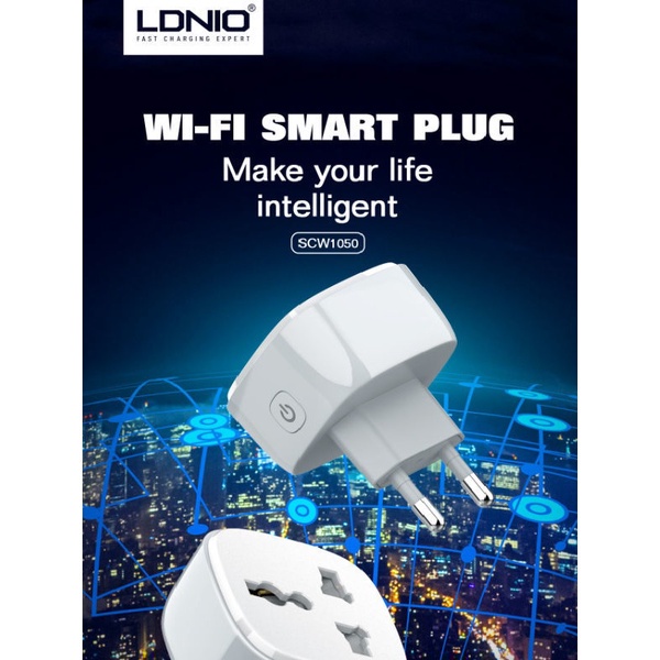 AKN88 - LDNIO SCW1050 - WiFi Smart Power Plug - Colokan Listrik Pintar