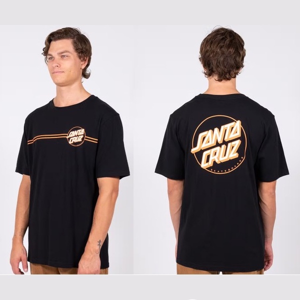 Santa Cruz No Fill Dot Black Tee