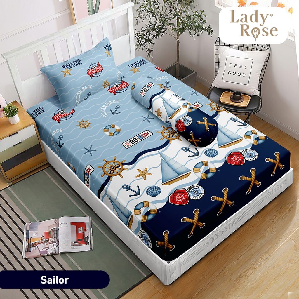 ☘️ SPREI LADY ROSE 120x200 SINGLE TERLENGKAP ☘️