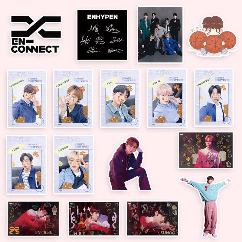 100pcs /set Kpop EN Sticker 2023stiker Darah Gelap Stiker Koper Diary Lucu READY STOCK LY