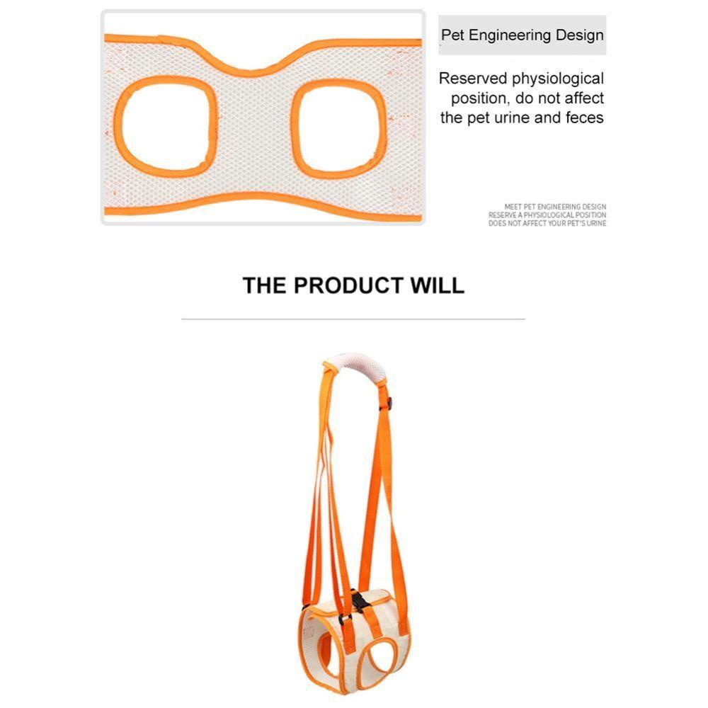 REBUY Rebuy Dog Support Harness With Handle Adjustable Untuk Cedera Sendi Lama Anjing Punggung Kaki Dukungan Pinggul Anjing Angkat Harness Berjalan Berdiri Pet Recovery Vest