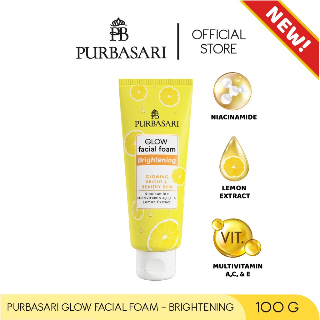 PURBASARI GLOW FACIAL FOAM 100G