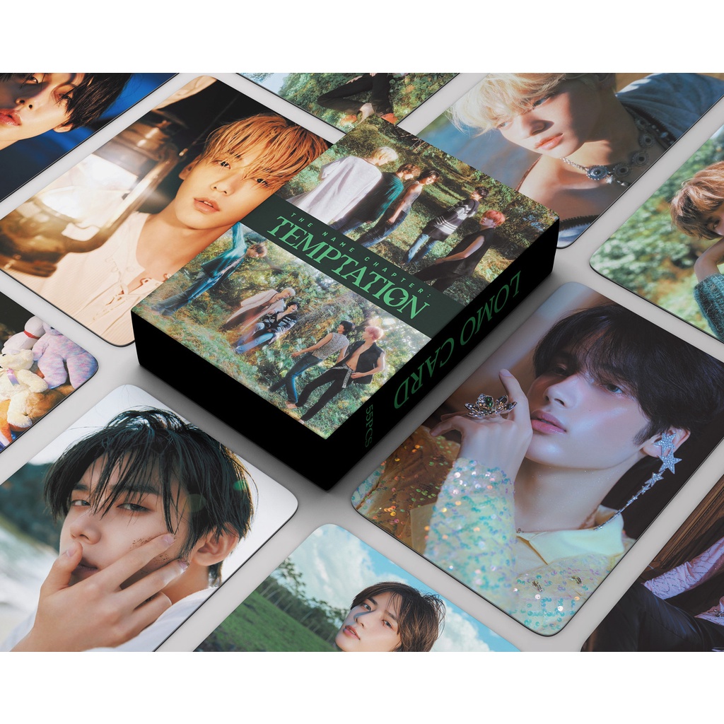 55pcs / box TXT Album TEMPTATION Photocards Tomorrow X Together Lomo Cards Kpop Postcards