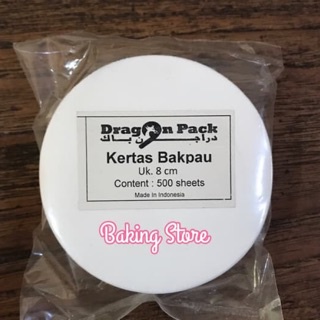 

Kertas Bulat Alas Bapao Putih 8cm isi 500lbr