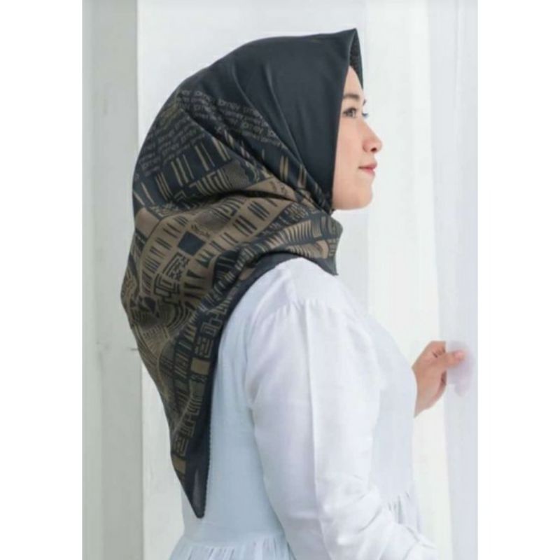 Hijab motif JOURNEY kw Voal Premium