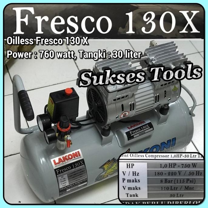 Lakoni Kompressor Oilless Fresco 130 X Kompressor Silent Fresco130 X