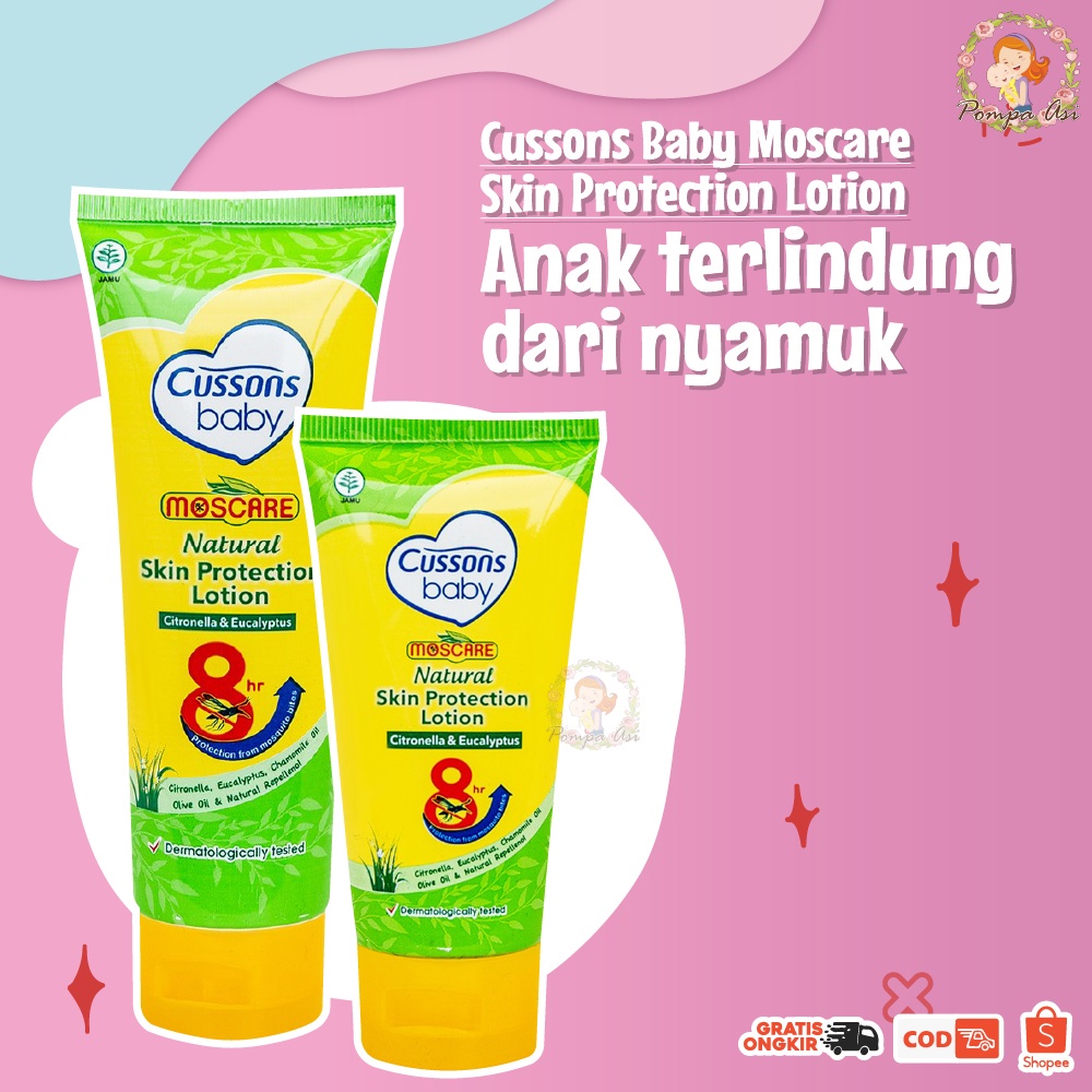 Cussons Baby Moscare Skin Protection Lotion Kulit Bayi Premium 50gr &amp; 100gr By Mallpompaasi