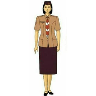 BAJU PRAMUKA PEREMPUAN PEMBINA PENEGAK PENDEK BAJU PRAMUKA GURU PNS
