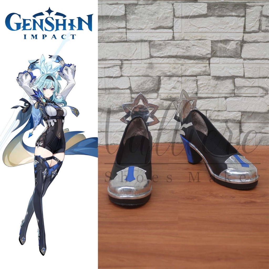 Sepatu Cosplay Genshin Impact Eula