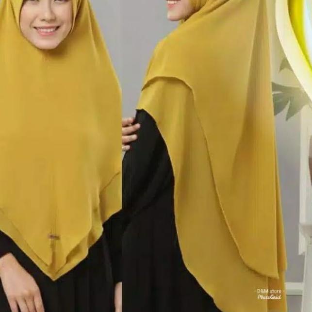 ♨ HIJAB/KHIMAR/KERUDUNG/CERUTY 2 LAYER ELHASNA ▼