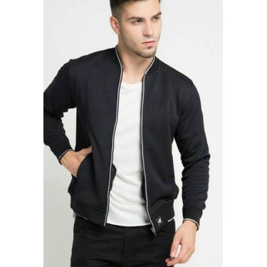 ✺ d&f Jaket pria Bomber - Hitam ✲