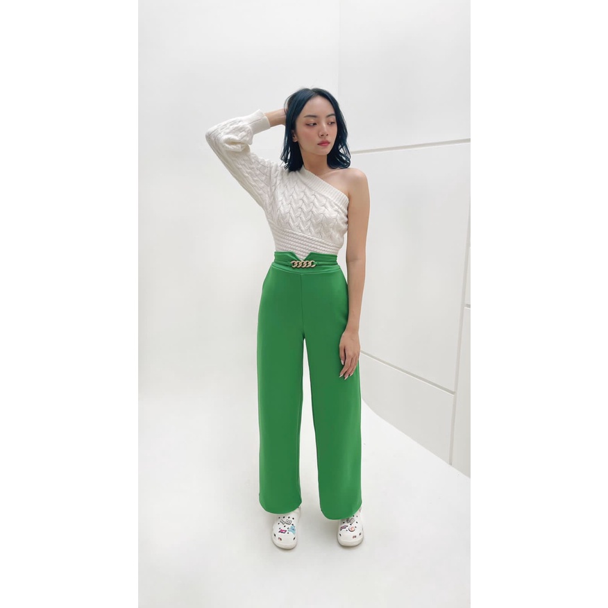 1079 CELANA KULOT | CHAIN CULLOTE | HIGHWAIST PANTS | CELANA KULOT WANITA SCUBA PREMIUM | CELANA PANJANG