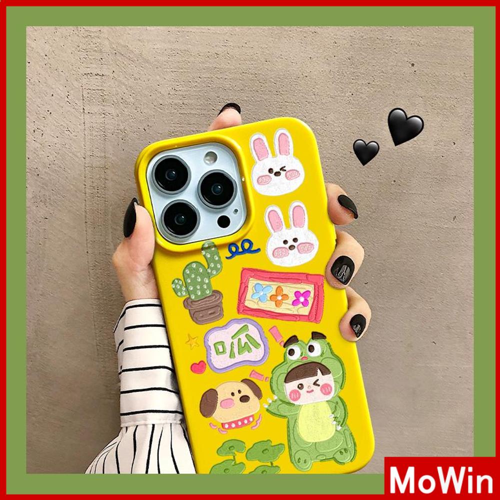 For iPhone 14 Pro Max iPhone Case iPhone 11 Yellow Glossy TPU Soft Case Shockproof Protection Camera Cartoon Cute Style Compatible with iPhone 13 Pro max 12 Pro Max 11 xr xs max 7Plus 7 8