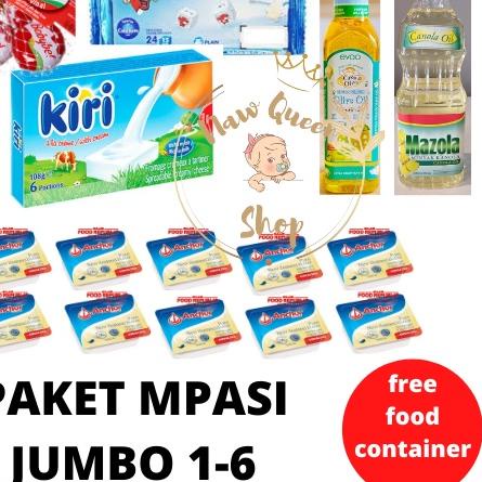 

◙ PAKET MPASI LENGKAP JUMBO ( BELCUBE + KIRI + BABYBEL + CASA DI OLIVA / EVOO + MAZOLA + ANCHOR) ➵