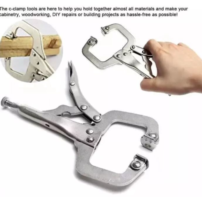 Tang Jepit Buaya Tang C Tang Catok Klem Jepit C Clamp Swivel Pad Lock Grip Tang Jepit C Clamp Tang J