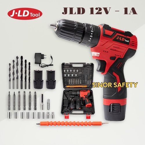 JLD 12V - 1A Cordless Bor with Tool Kit