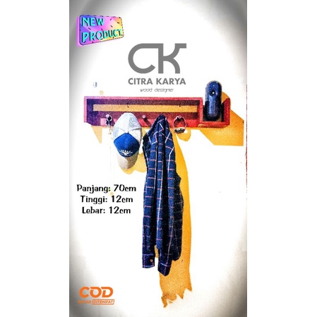 Rak Dinding Kayu Serbaguna,Rak dinding Hiasan Kayu.gantungan baju, bingkai