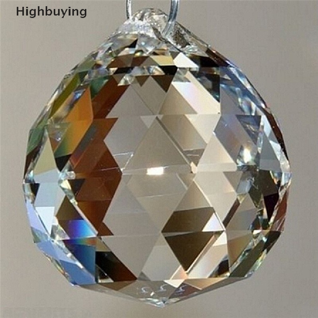 Hbid 30mm/40mm Gantung Kristal Bening Lighg Bola Prisma DIY Tirai Lampu Gantungdekorasi Glory