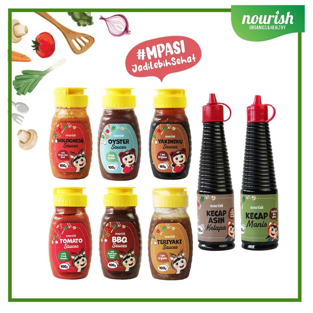 

ewv73 Nourish Saus Bumbu MPASI No MSG / Kecap MPASI No MSG / Saus Organik / Saus Bumbu Tanpa Pengawet / Kecap Tanpa Pengawet .,,.,.,