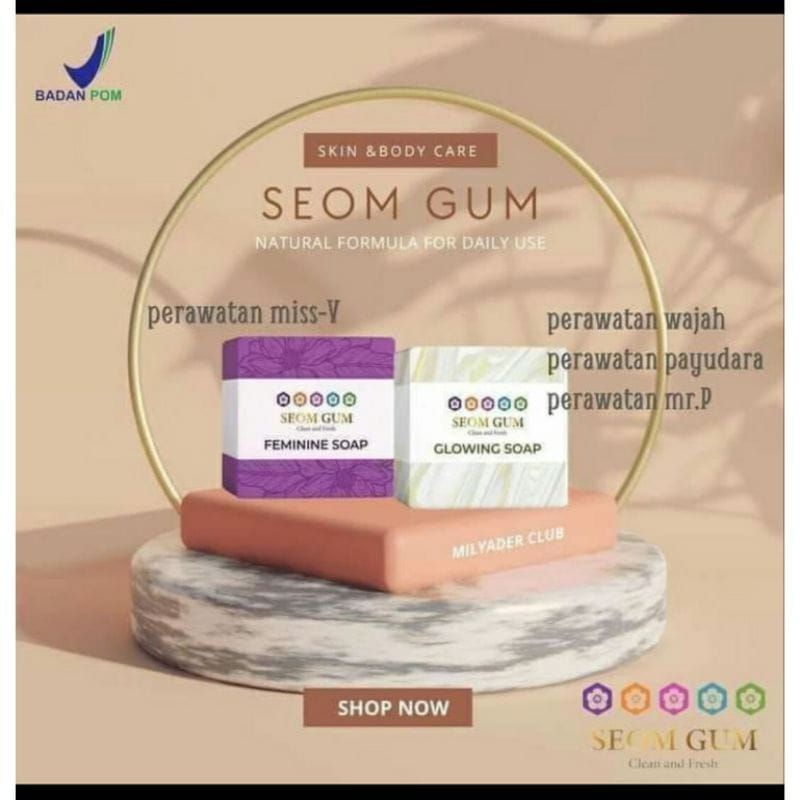SEOM GUM GLOWING SOAP/SEOM GUM FEMININE SOAP/SABUN GLOWING MULTIFUNGSI