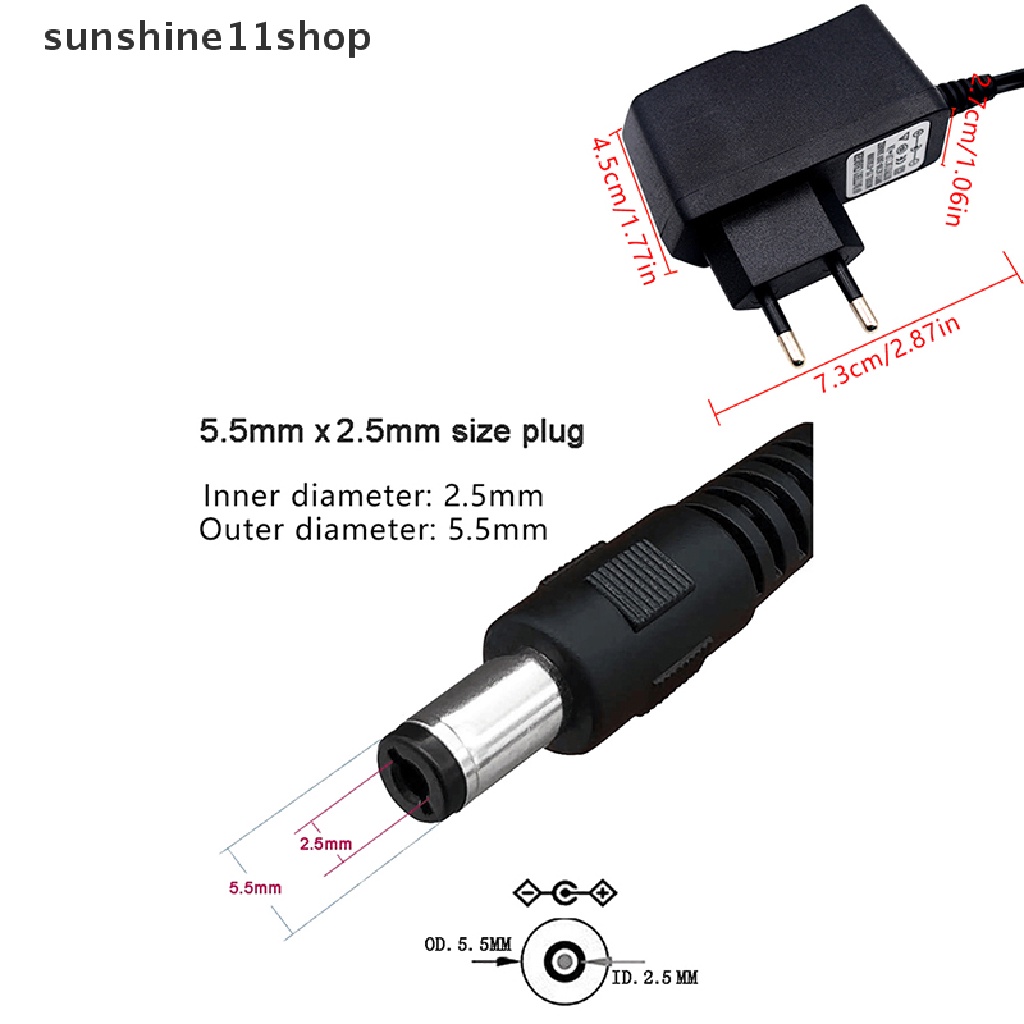 Sho Charger Kering Asam Timbal 12V 1A Untuk Adaptor Alat Elektrik Motor Mobil N