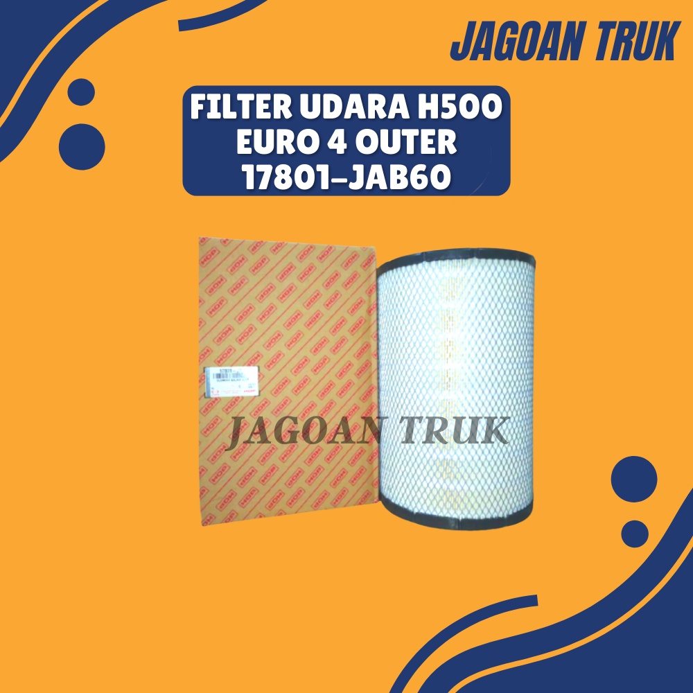 FILTER UDARA HINO 500 EURO 4 17801-JAB60/ELEMENT S/A AIR CLEANER OUTER