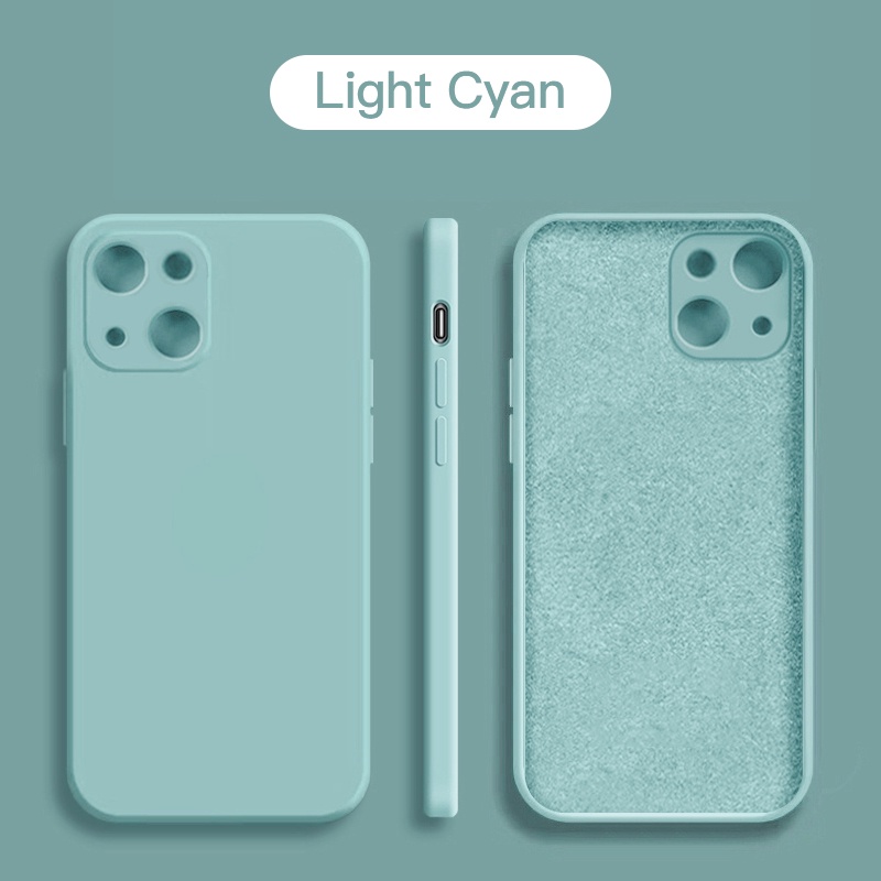 IPHONE Silikon Cair shockproof Mewah new magic cube Simplewhiteallinclusivepria Dan Wanitaultra-thinfall-proofadvancedFor Iphone11 12 13 14 pro max X XS XR max MINI