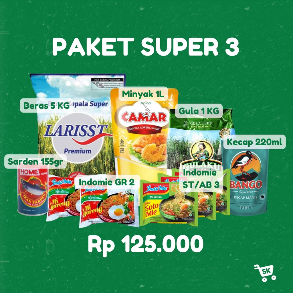 

PAKET SEMBAKO - PAKET SUPER 3