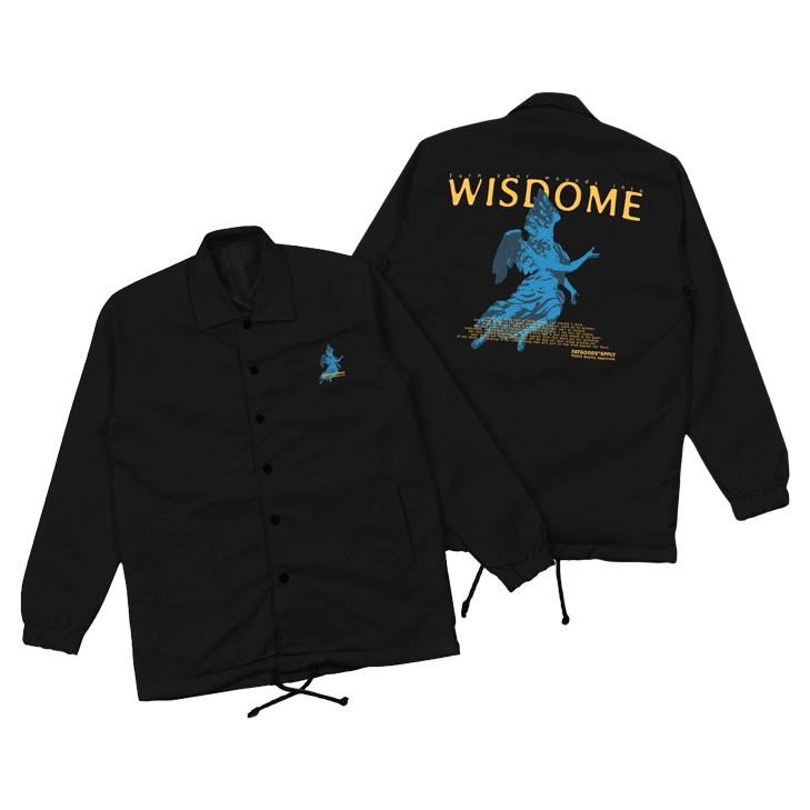 Fatgoods Coach jaket Pria Jumbo Oversize Wisdom
