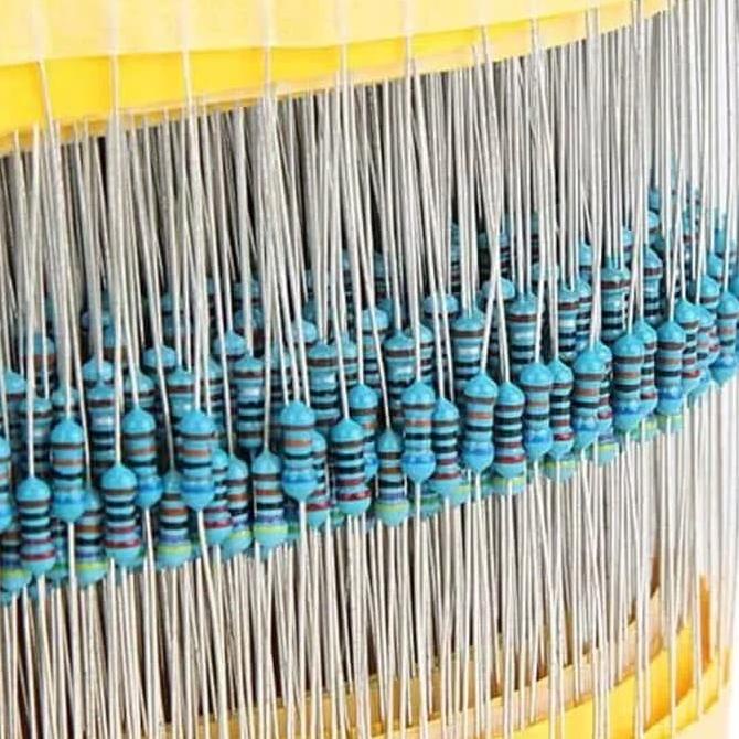 paket resistor 600 pcs metal film 1/4 watt 1% / 0.25 watt 1 %