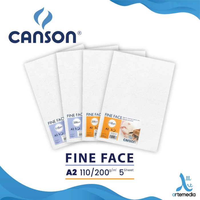 

Terlaris Kertas Gambar Canson Fine Face A2 Drawing Paper Sheet Set
