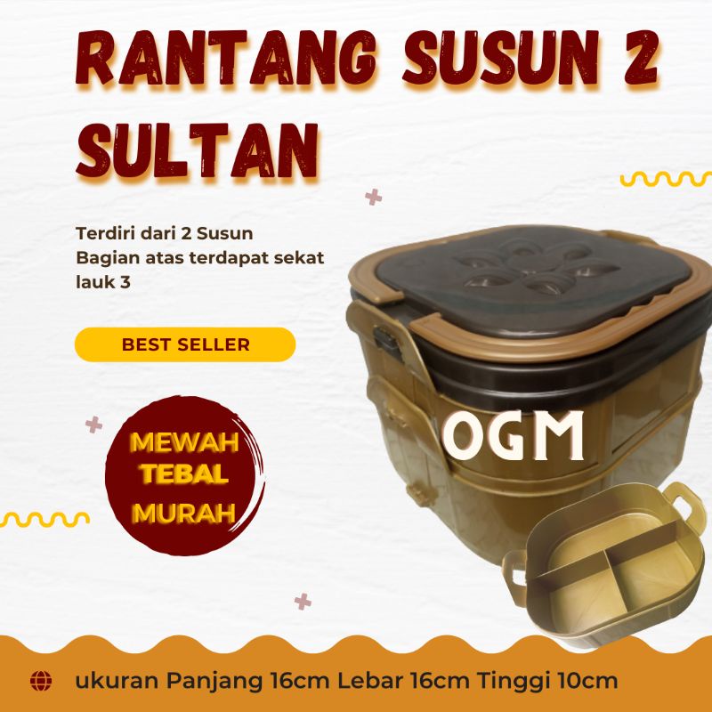 Rantang Sultan Susun 2/ Rantang Hajatan Susun 2 / Rantang Hajatan